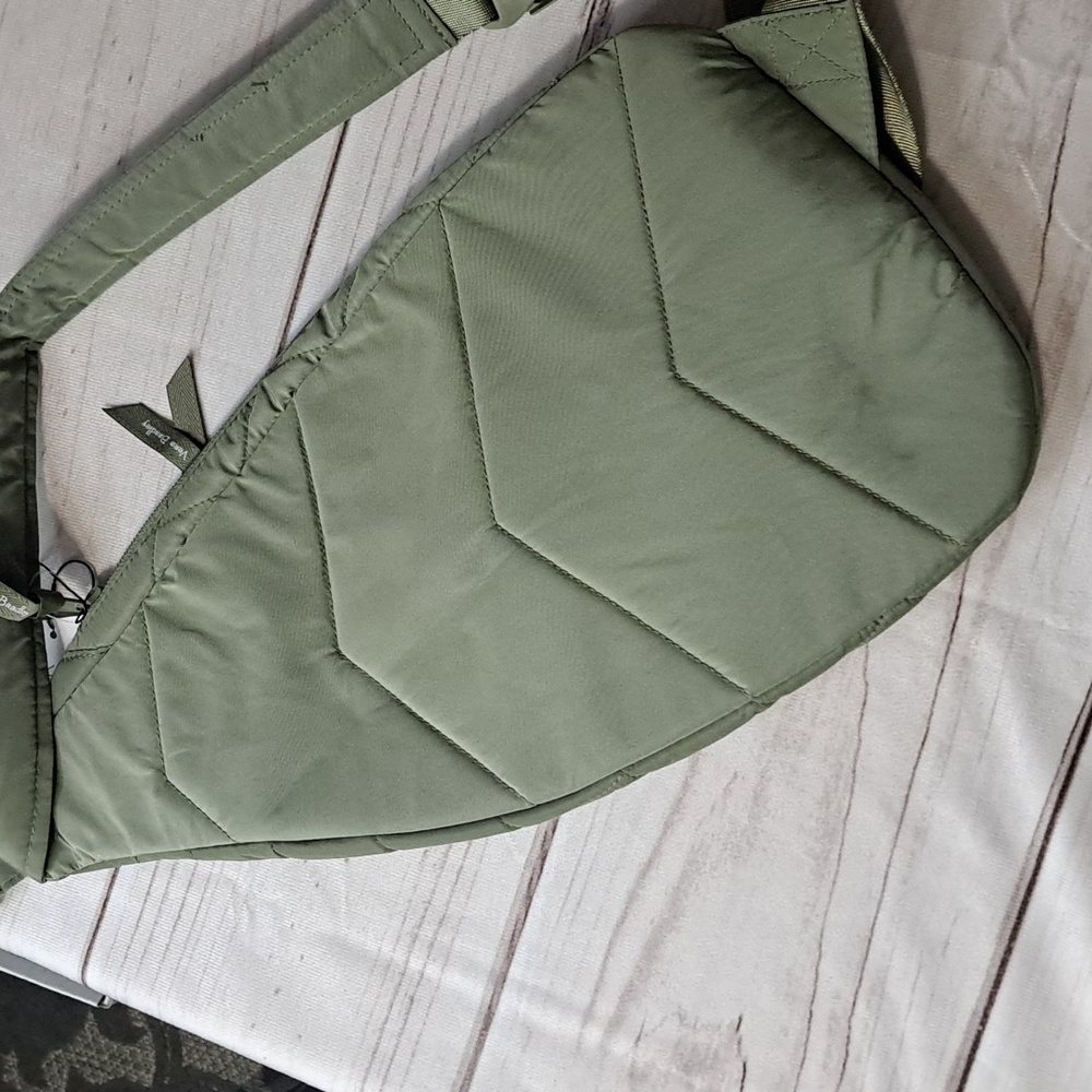Vera Bradley Quilted Sling Bag in Olive Green - Picture 8 of 11